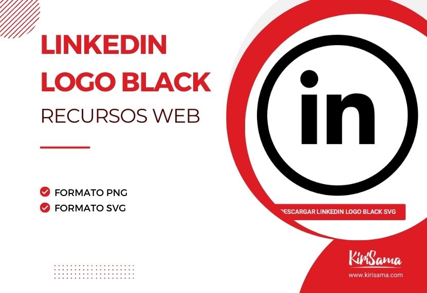 Linkedin logo black